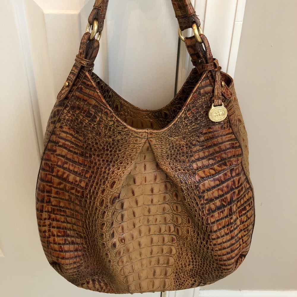 Authentic Brahmin Toasted Almond Bag